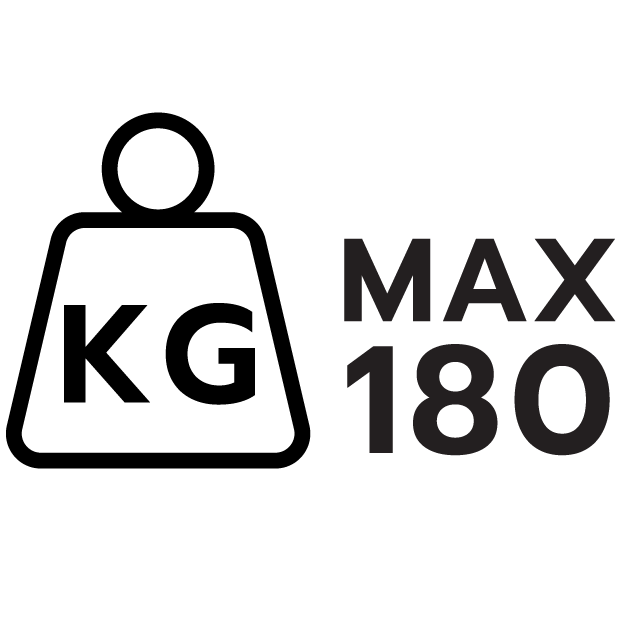 รับน้ำหนักสูงสุด 180 กก.