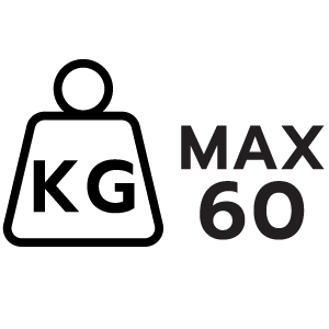 รองรับน้ำหนัก 60 กิโลกรัม