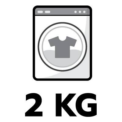 ความจุในการซัก 2 กก.