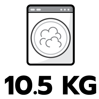 ความจุในการอบ 10.5 กก.