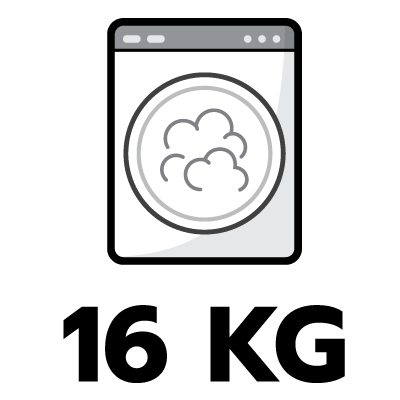 ความจุในการอบ 16 กก.