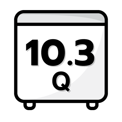 ปริมาตรความจุ 10.3 คิว