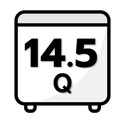 ปริมาตรความจุ 14.5 คิว