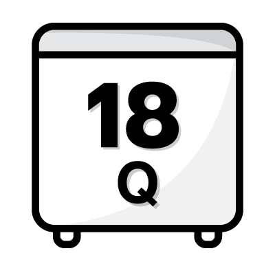 ปริมาตรความจุ 18 คิว