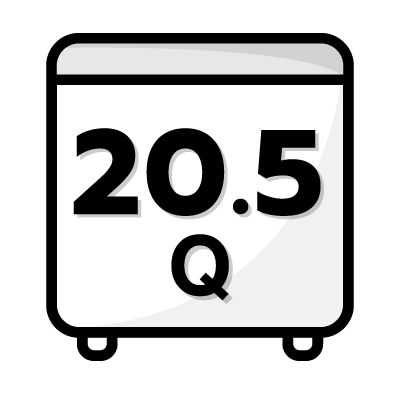 ปริมาตรความจุ 20.5 คิว