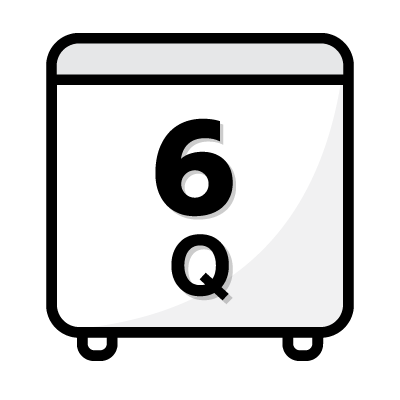 ปริมาตรความจุ 6 คิว