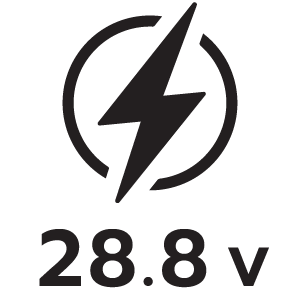 กำลังไฟ 28.8โวลต์