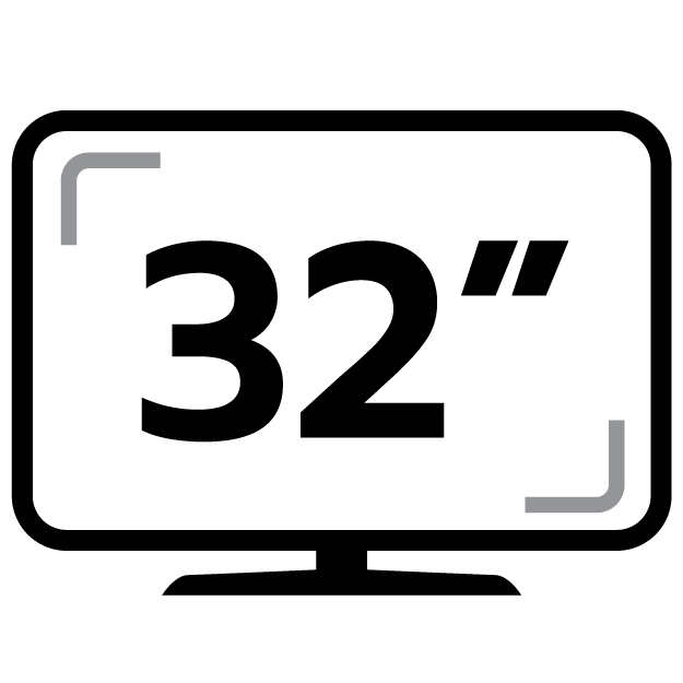 ขนาดหน้าจอ 32 นิ้ว