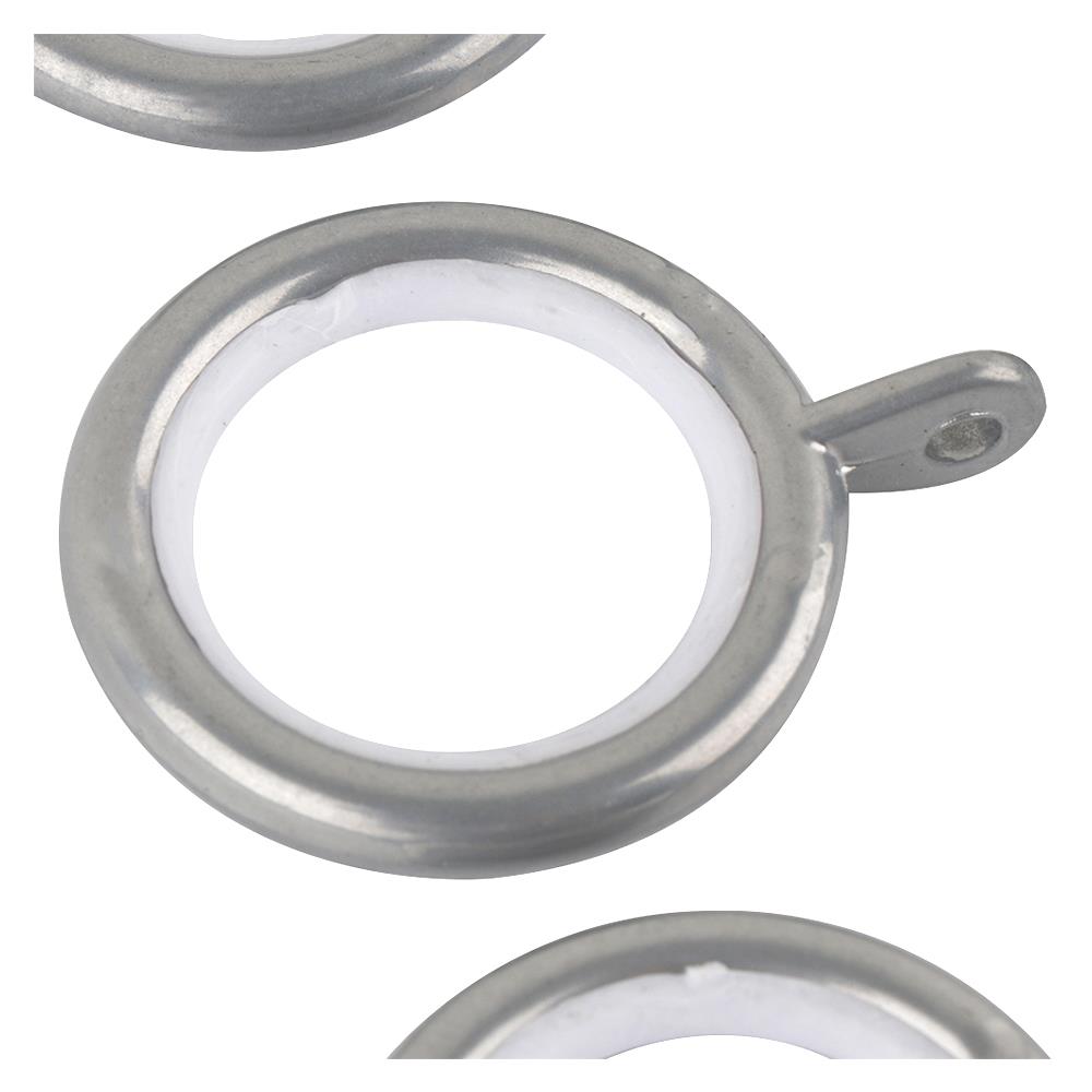 STEEL CURTAIN RINGS HOME LIVING STYLE 30MM SILVER 10PCS