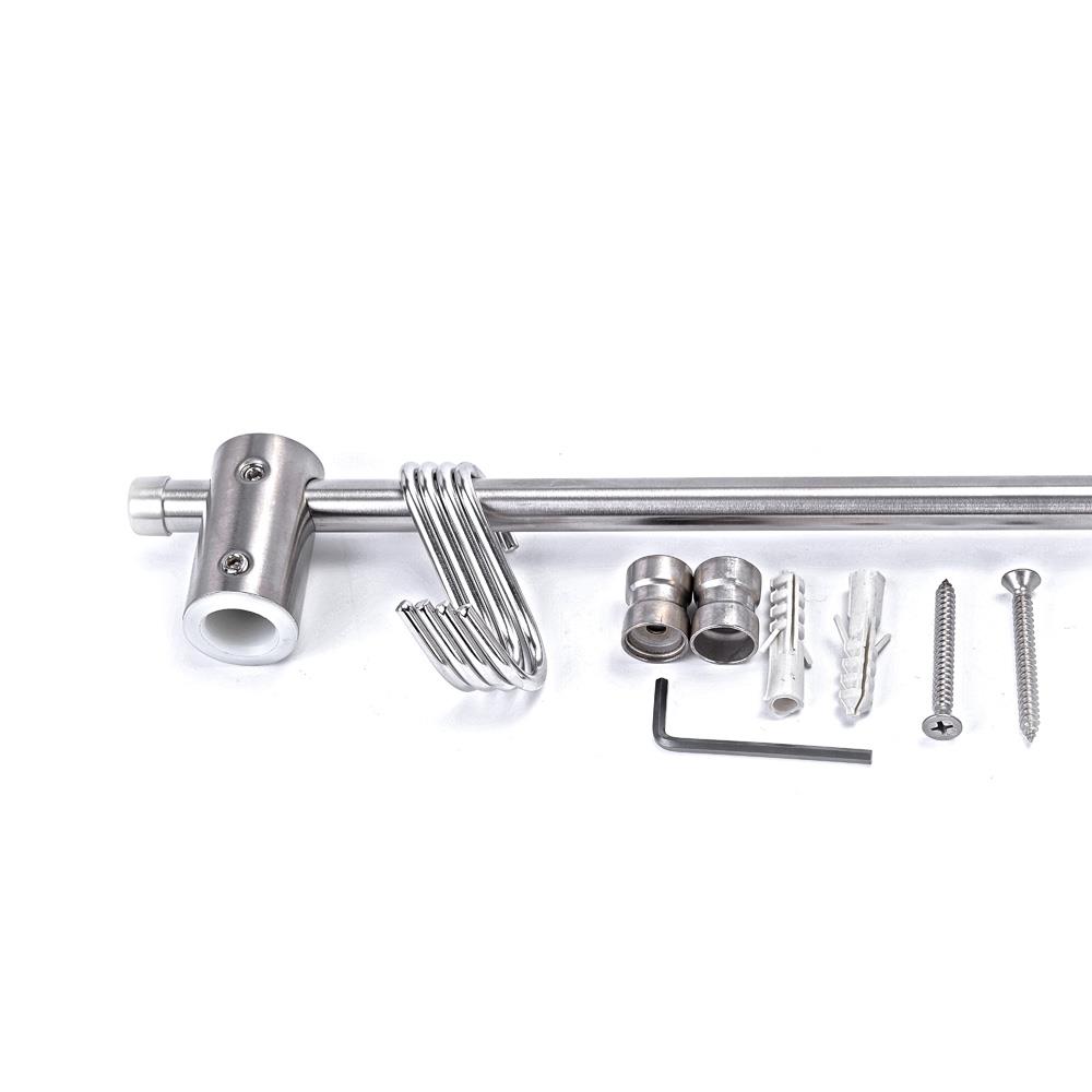 STAINLESS STEEL KITCHEN RAIL WITH 4 HOOKS KECH KECH-500S 60CM