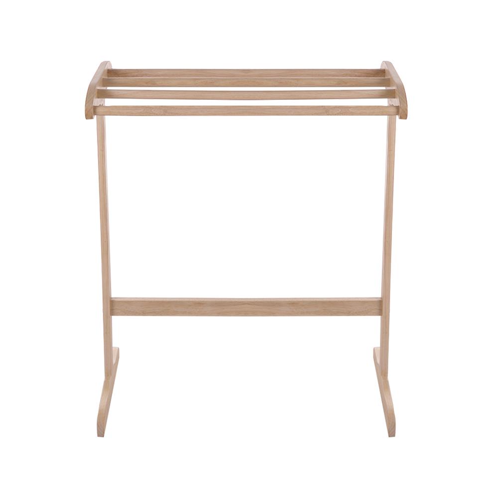 TOWEL RACK WOODEN 5 BARS NATURAL PLIM