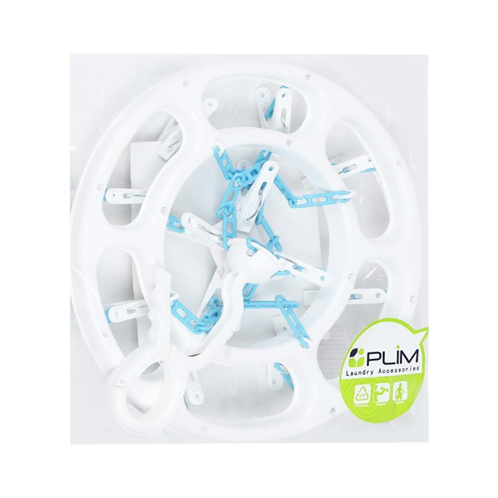 ROUND HANGER PLASTIC 12 CLIPS PLIM