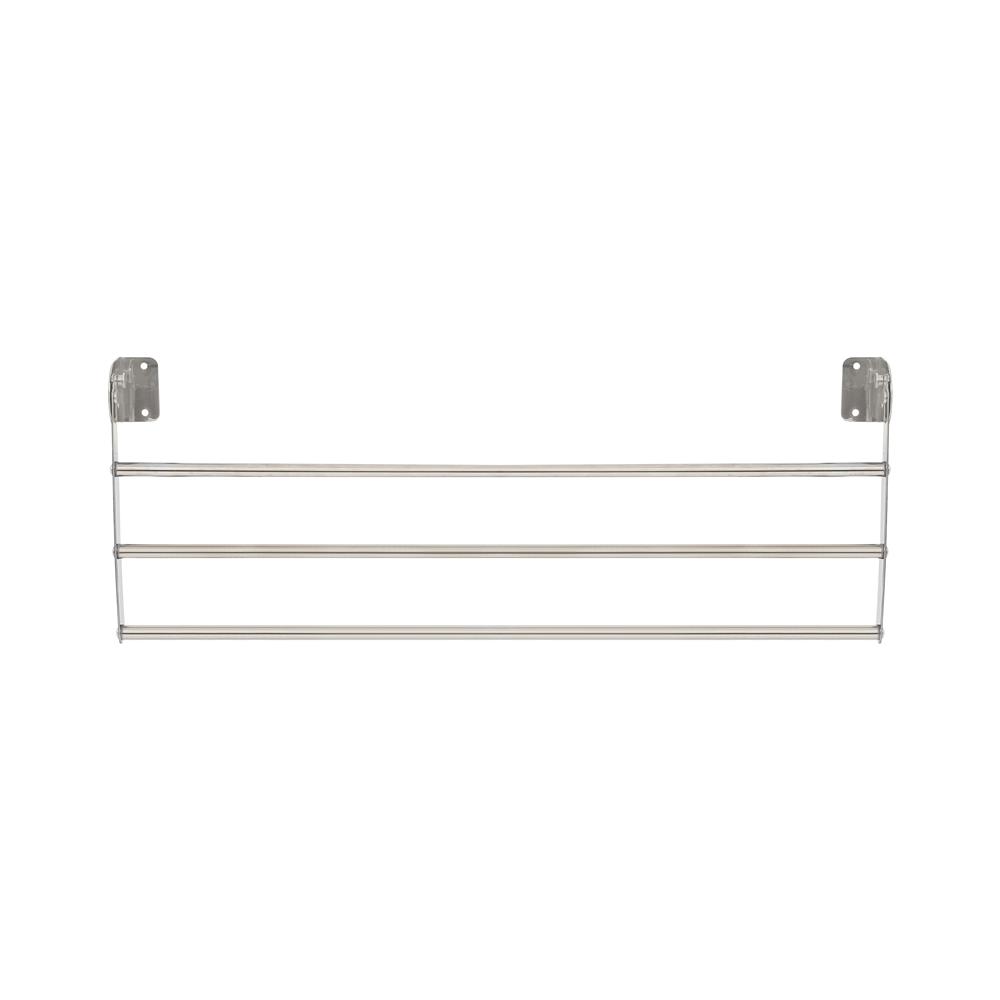 WALL RACK STAINLESS FOLDABLE 3 BARS 80cm PLIM