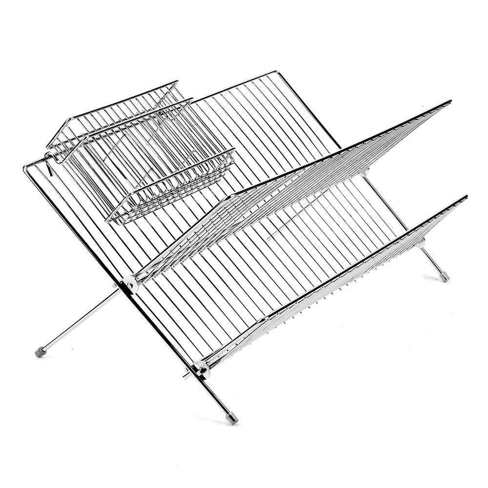 X-SHAPED DISH DRAINER RACK WITH CUTLERY HOLDER HP-015