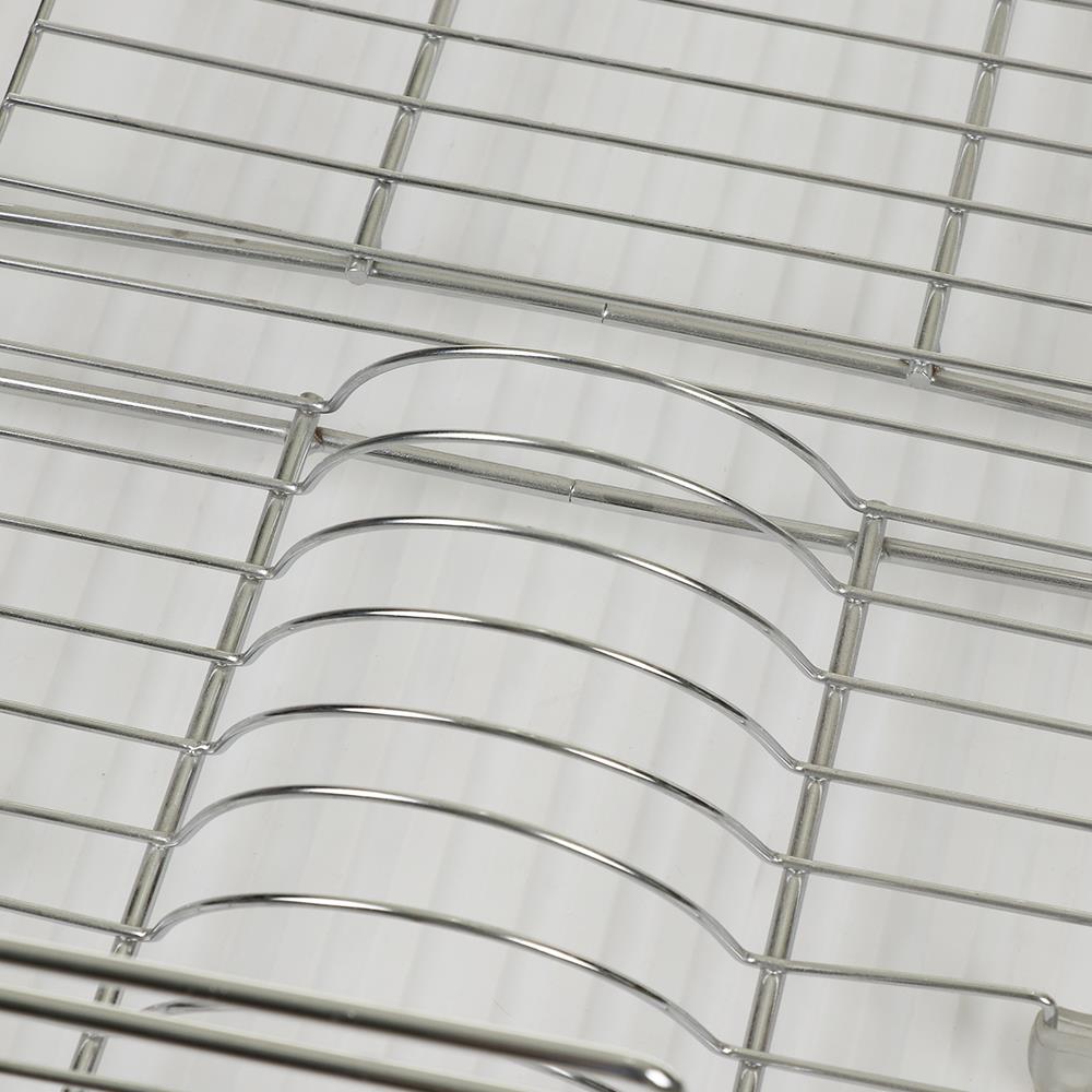DISH DRAINER RACK WITH TRAY AND CUTLERY HOLDER 106E4