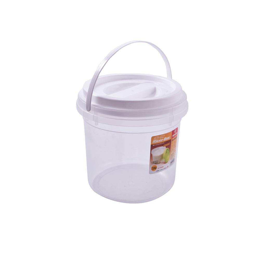 PLASTIC RICE CONTAINER KEY WAY 7.5KG WHITE