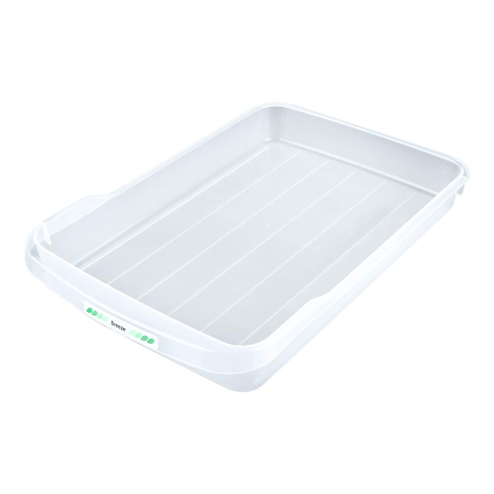 PLASTIC TRAY D-5295 8" CLEAR
