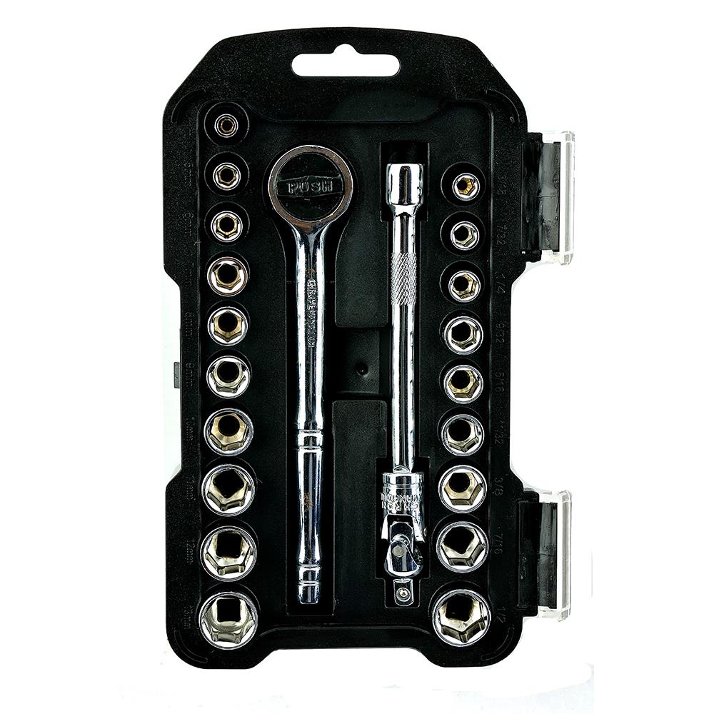 SOCKET WRENCH SET MATALL AC333-CRV 22PCS/SET