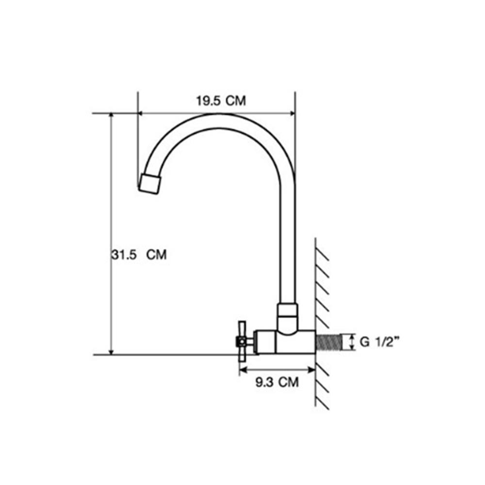 SINK FAUCET MOYA PN-82C11 CHROME