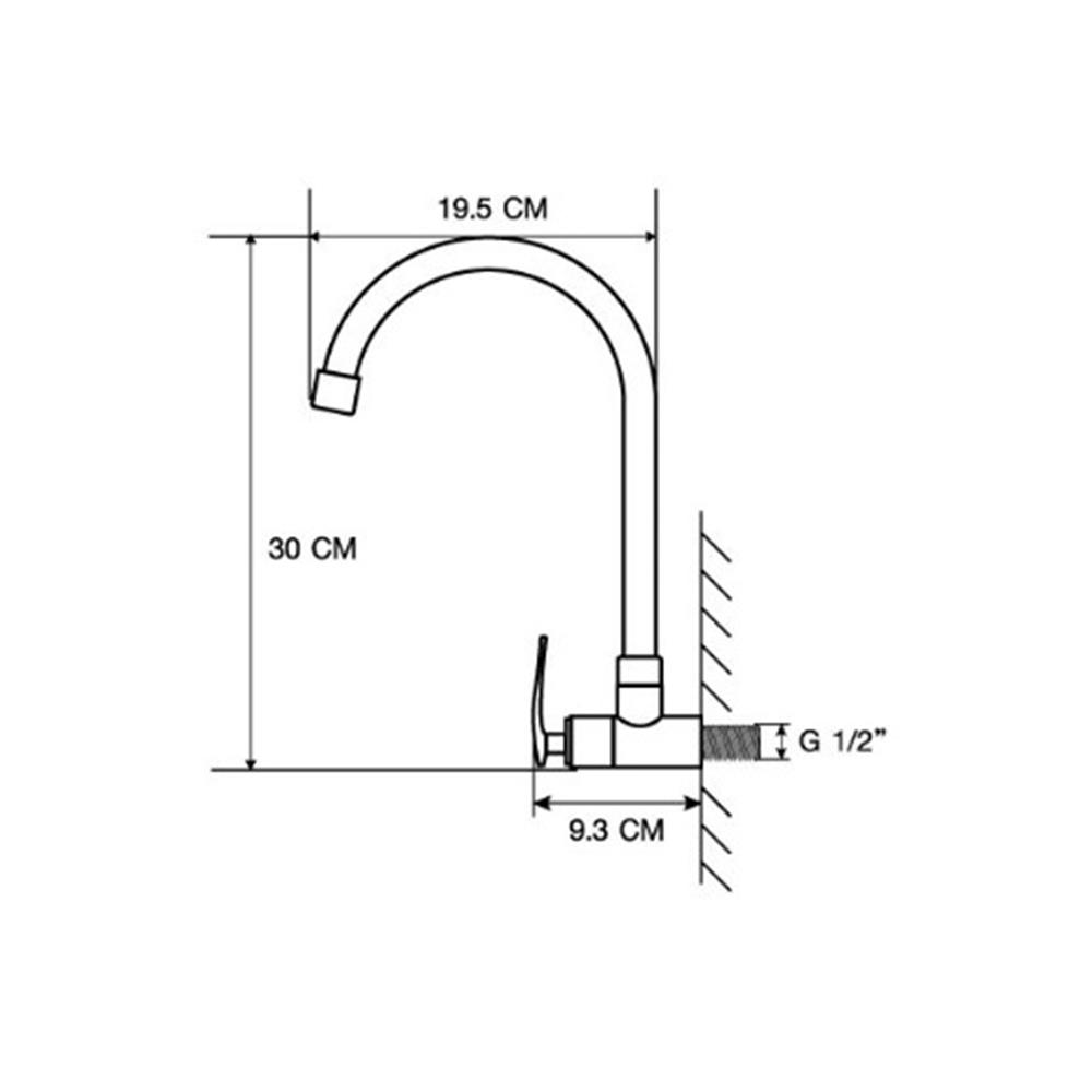 SINK FAUCET MOYA PN-81C11 CHROME
