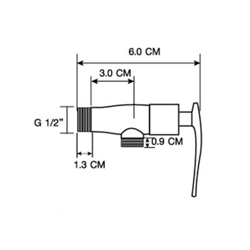 STOP VALVE PARNO PN-8102 CHROME