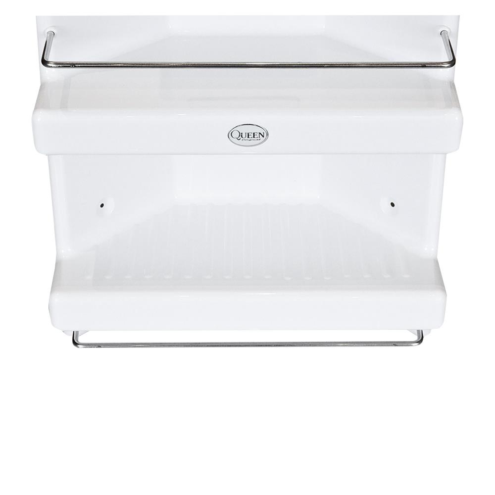 3-TIER CORNER SHELF QUEEN SH-CAB-C03-WT WHITE