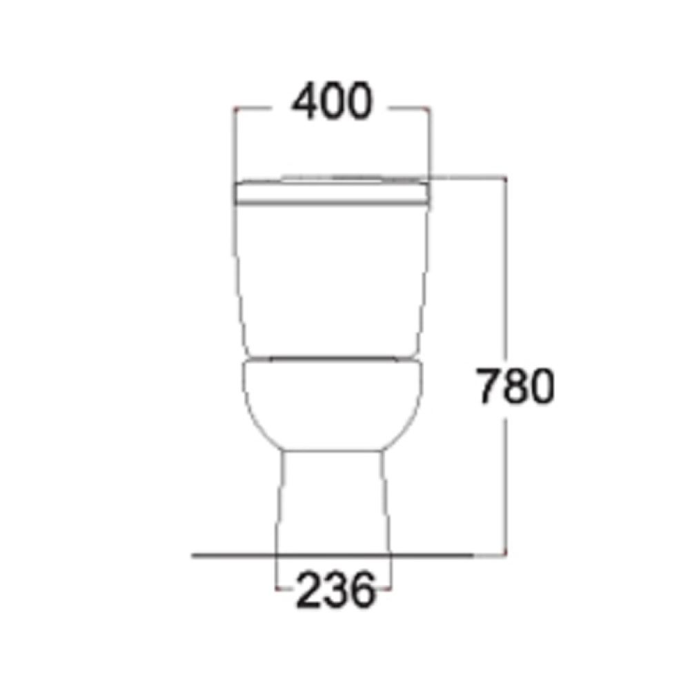 AMERICAN STANDARD 2P TOILET BOWL TF-2793W W37XD70XH78 CM 3/4.5L WHITE