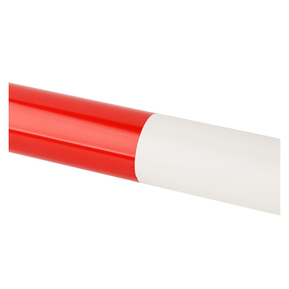 TRAFFIC BARRIER RIGHT 2M WHITE/RED