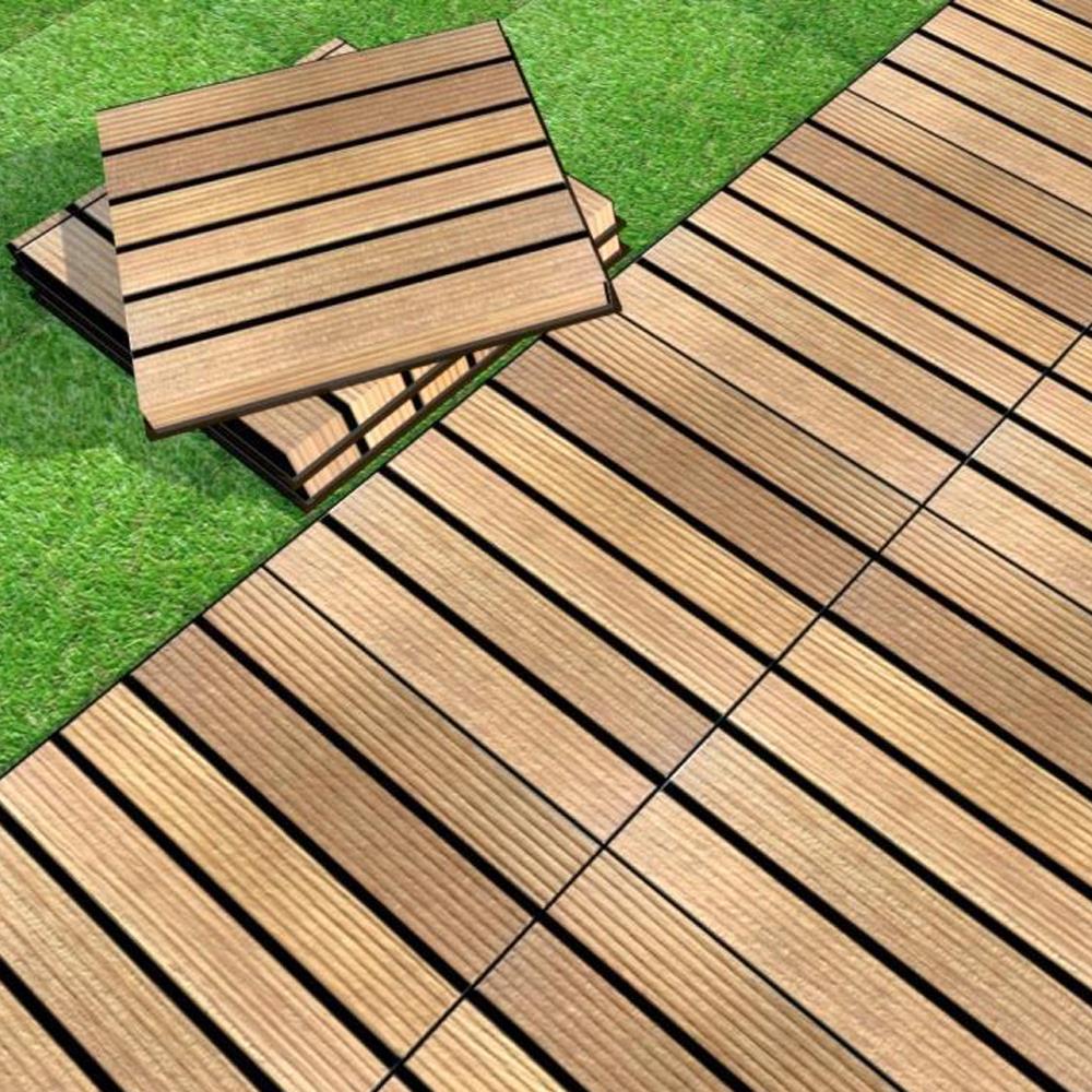 WOODEN FLOOR DECKING SPRING 30X30CM