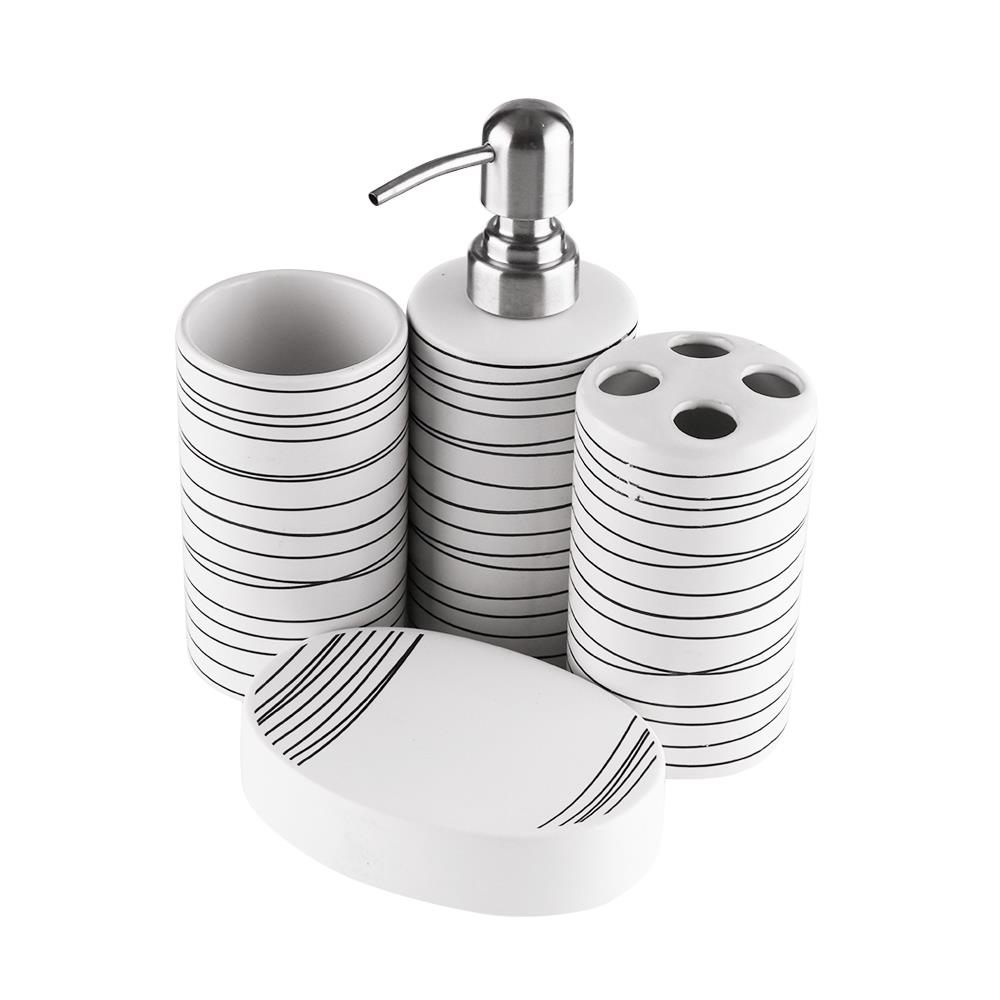 CERAMIC SOAP DISPENSER SET MOYA B30231