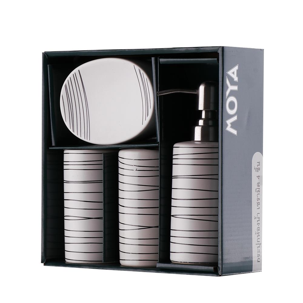 CERAMIC SOAP DISPENSER SET MOYA B30231