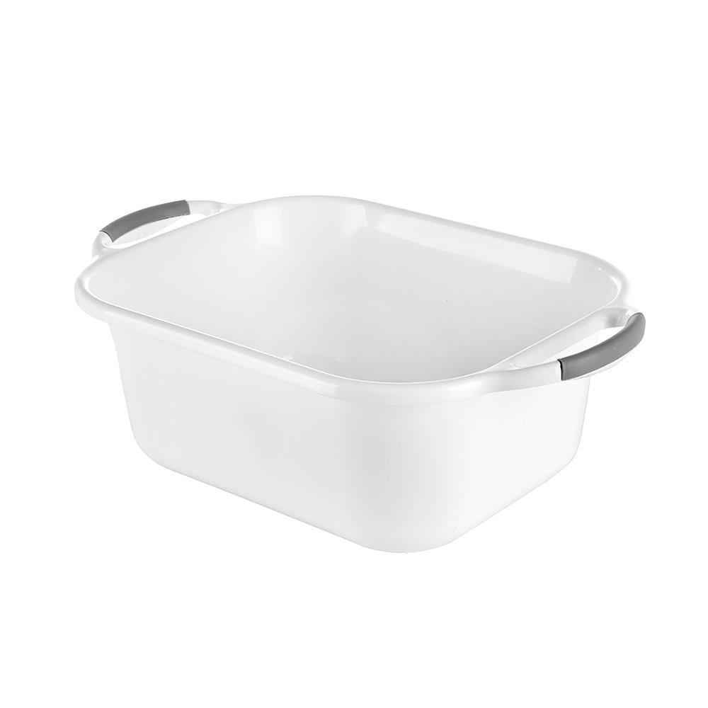 SQUARE BASIN PLIM 31X15cm WHITE