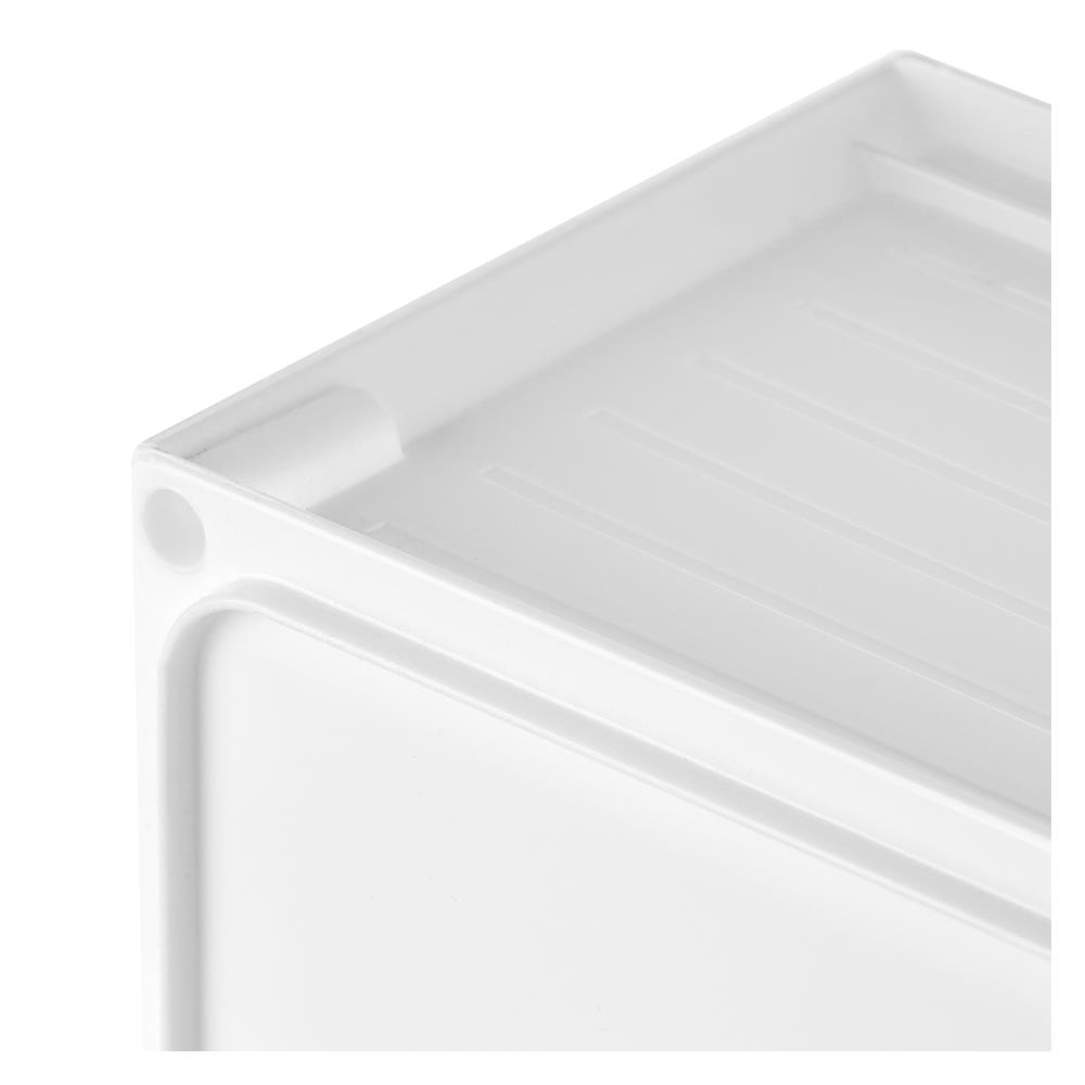 STACKABLE STORAGE BOX STACKO UT-21 S 28X19.5X13.3CM WHITE
