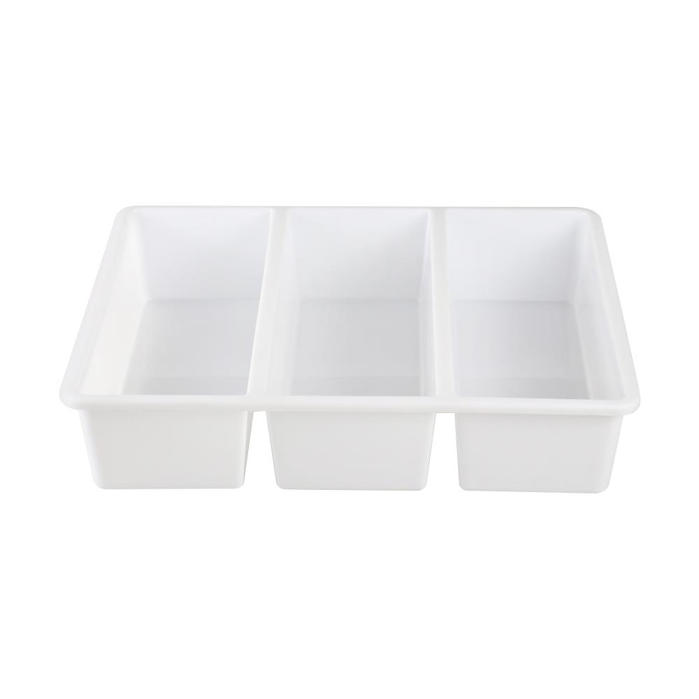 3 COMPARTMENT BOX STACKO TLR-103 29X23.8X6.3CM WHITE