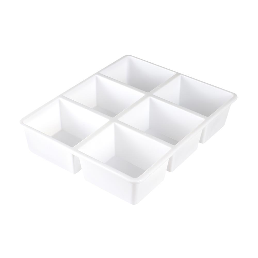 6 COMPARTMENT BOX STACKO TLR-106 29X23.8X6.3CM WHITE