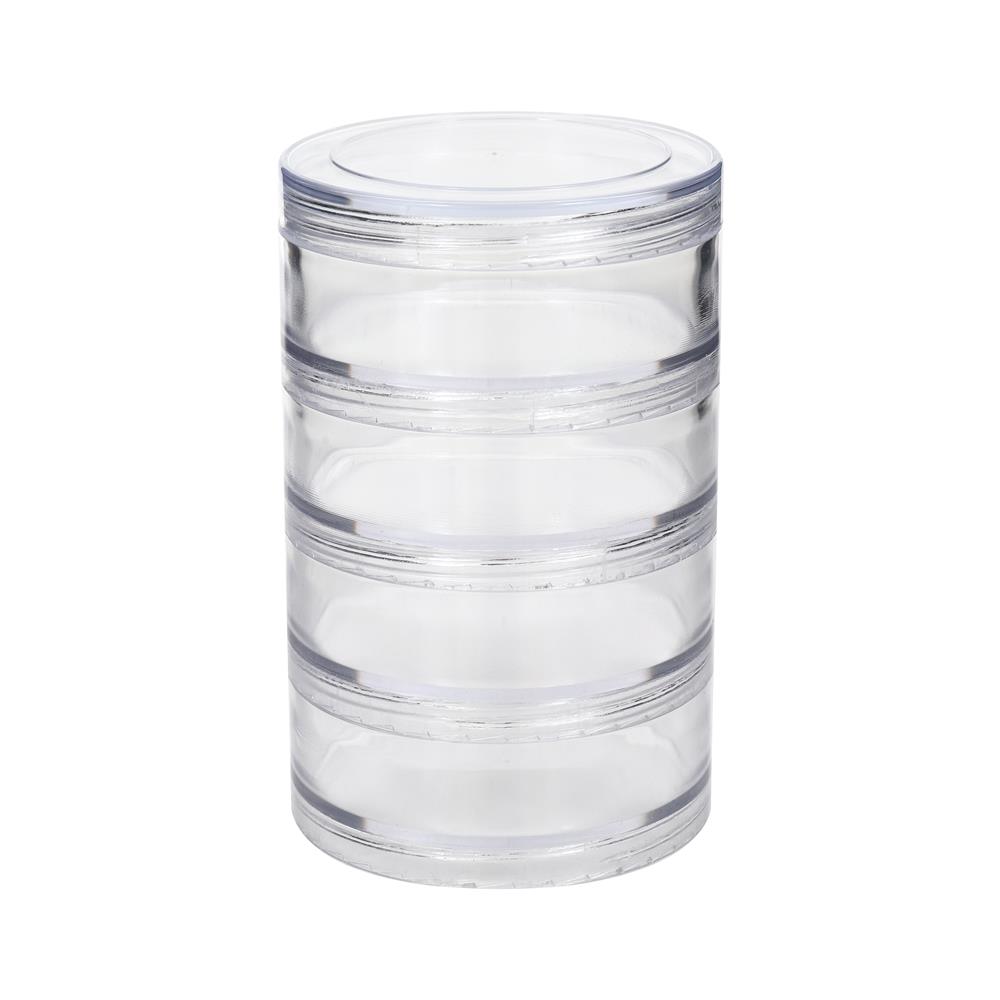 1 COMPARTMENT BOX STACKO TLC-704 7X7X11CM CLEAR