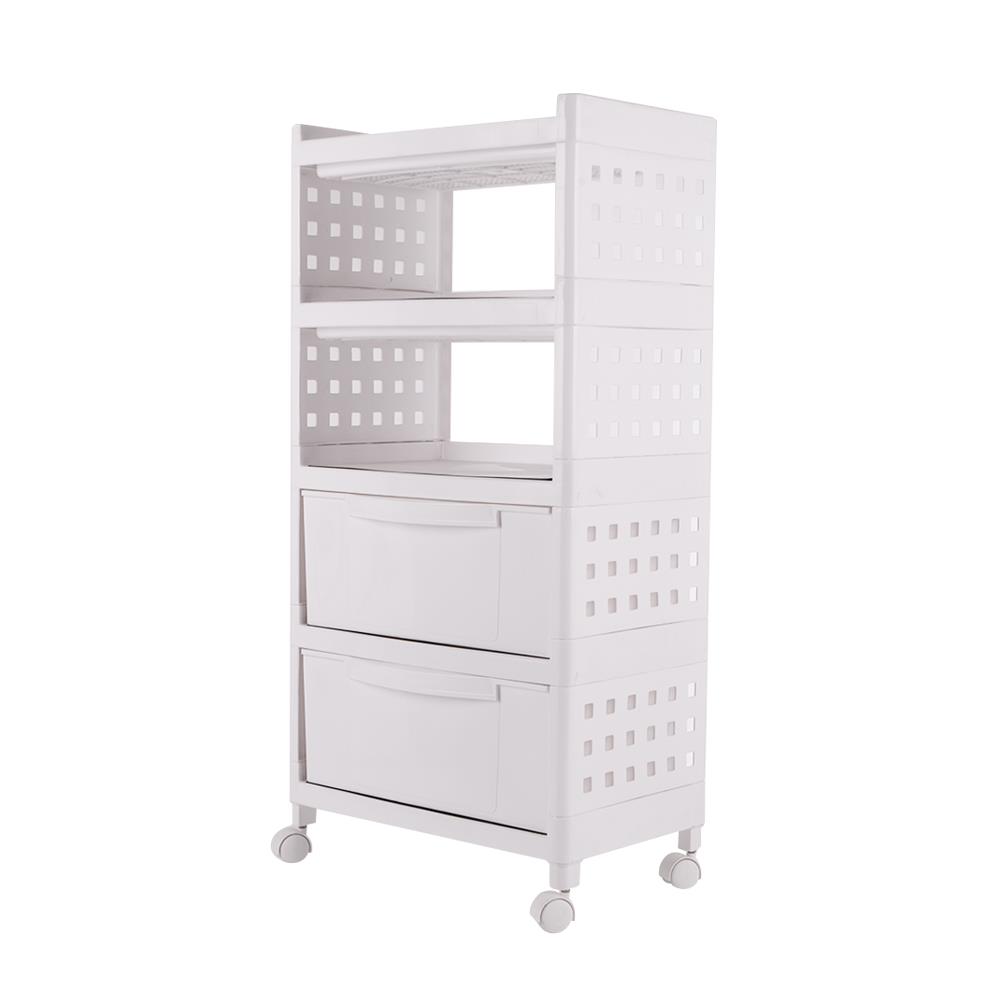 SHELF 3TIERS 2DRAWER 1072-5 WHITE