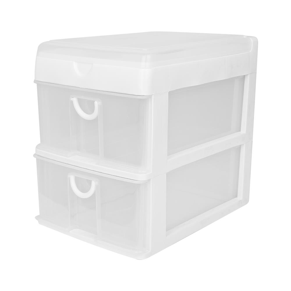 2 MINI DRAWER JCP 5891 26X33X34.5CM WHITE