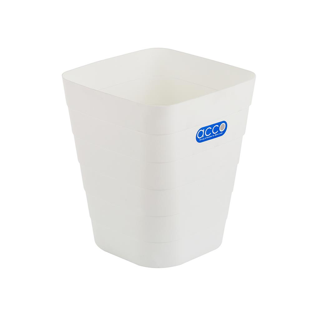 SQUARE DUSTBIN ACCO 14226 8L WHITE