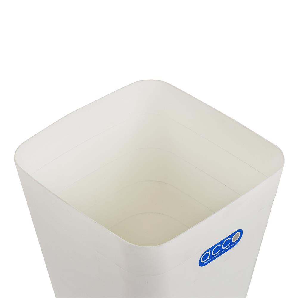 SQUARE DUSTBIN ACCO 14226 8L WHITE