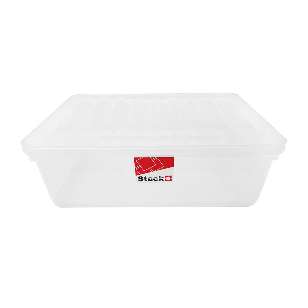 STORAGE BOX STACKO FAMILI 36L CLEAR