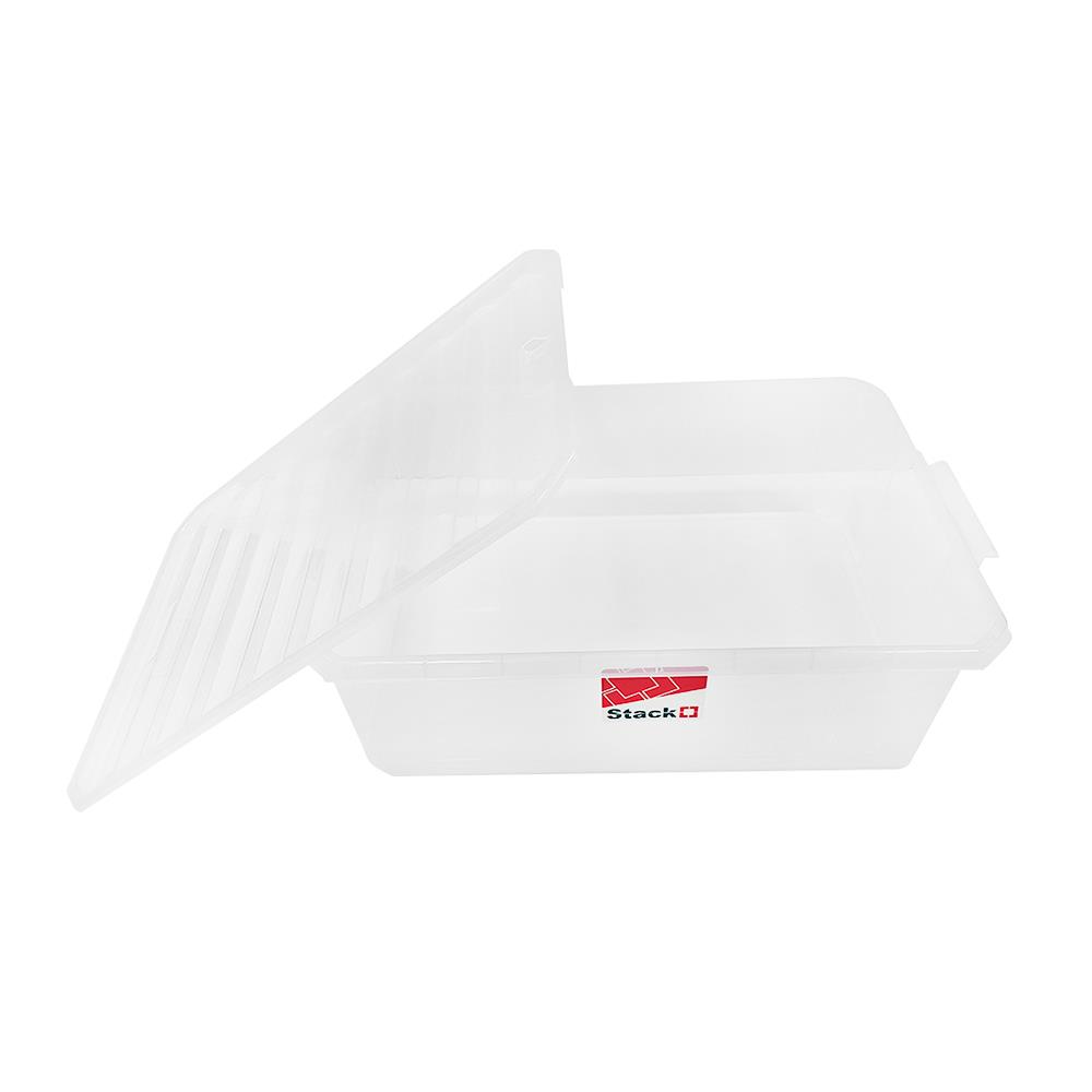 STORAGE BOX STACKO FAMILI 36L CLEAR