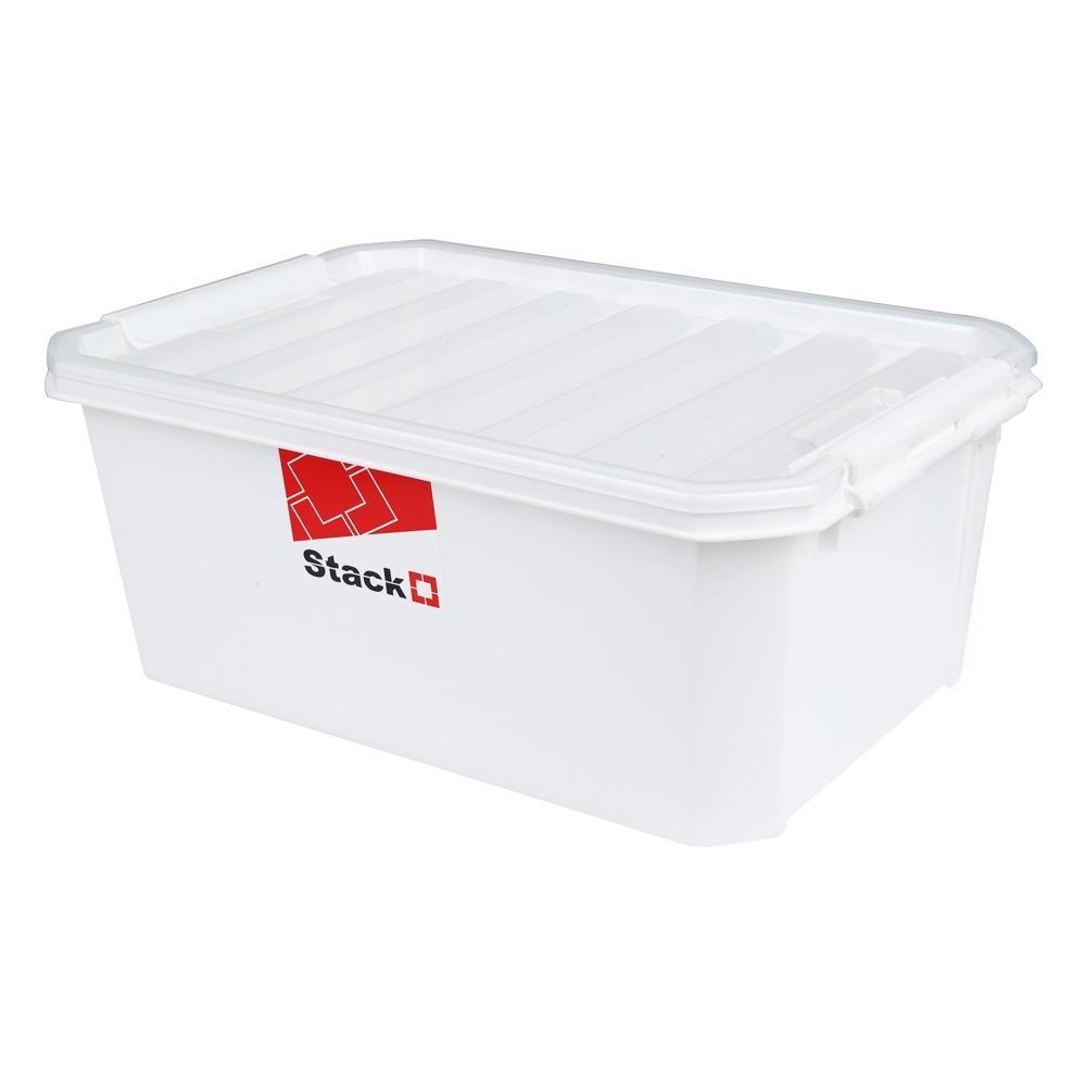 STORAGE BOX STACKO FAMILI 16.5L WHITE