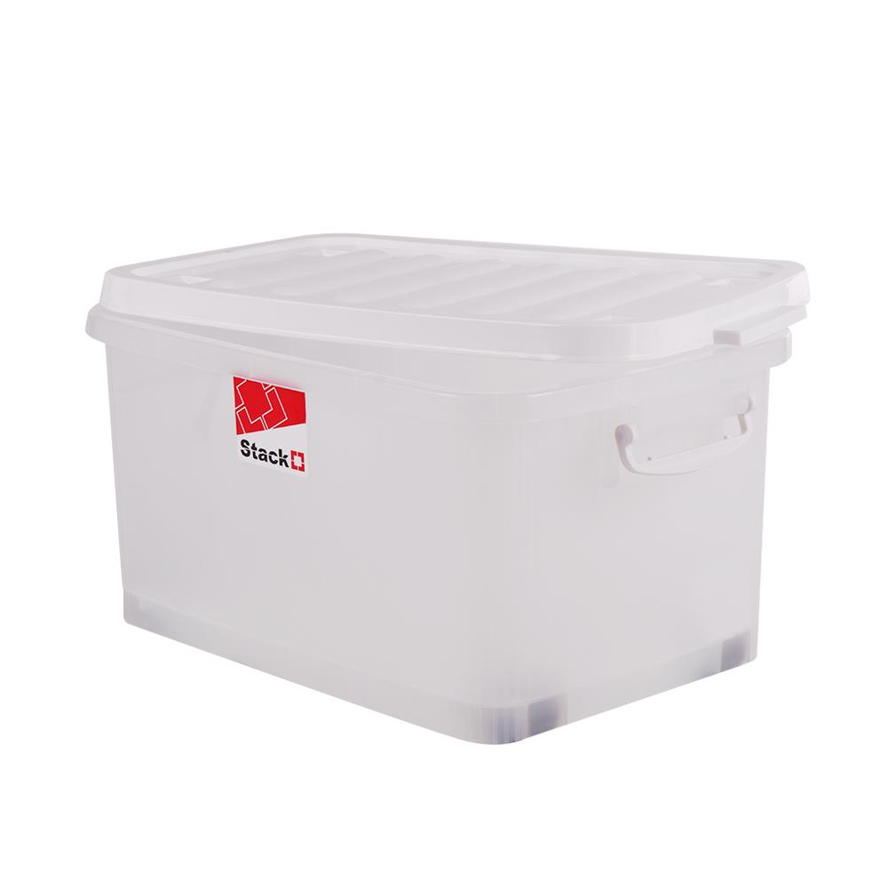 STORAGE BOX WITH WHEELS STACKO 2000 42L WHITE