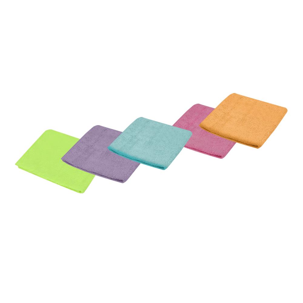 MULTIPURPOSE MICROFIBER CLEANING CLOTH ACCO 30x40cm 5 PCS MULTICOLOR