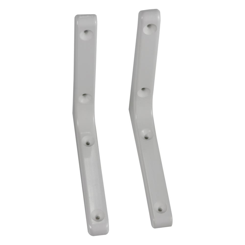 PLASTIC BRACKET STACKO 17.5X17.5CM WHITE