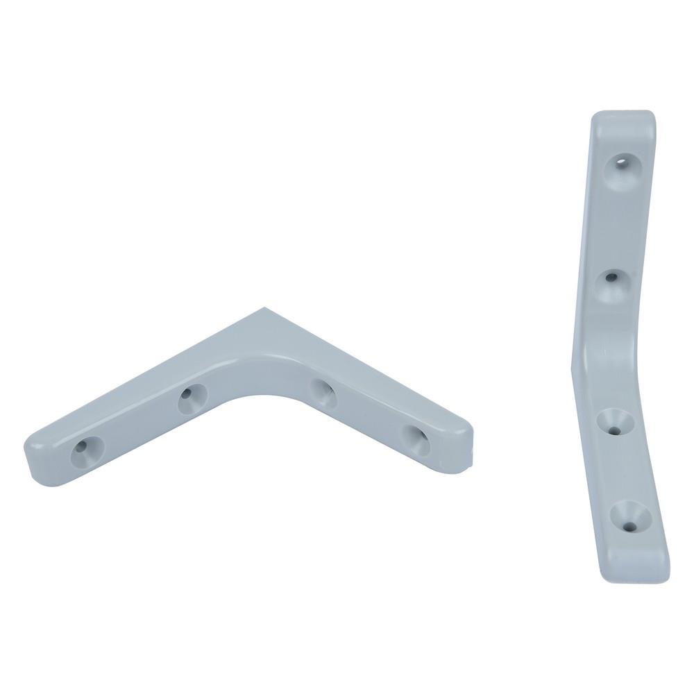 PLASTIC BRACKET STACKO 12.5X12.5CM GRAY