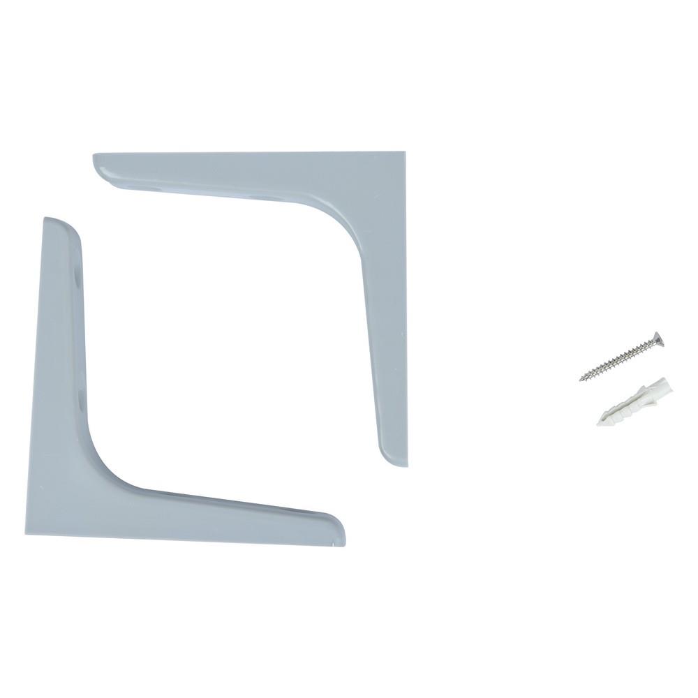 PLASTIC BRACKET STACKO 12.5X12.5CM GRAY