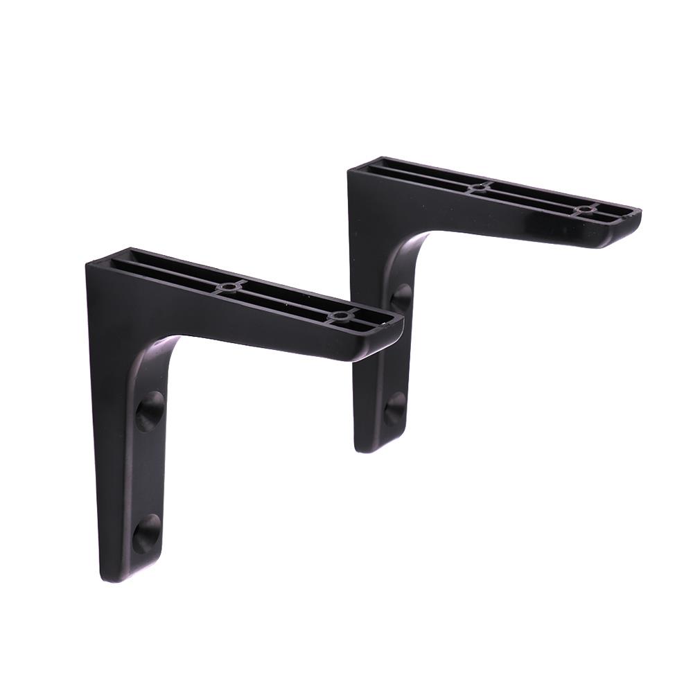 PLASTIC BRACKET STACKO 12.5X12.5CM BLACK