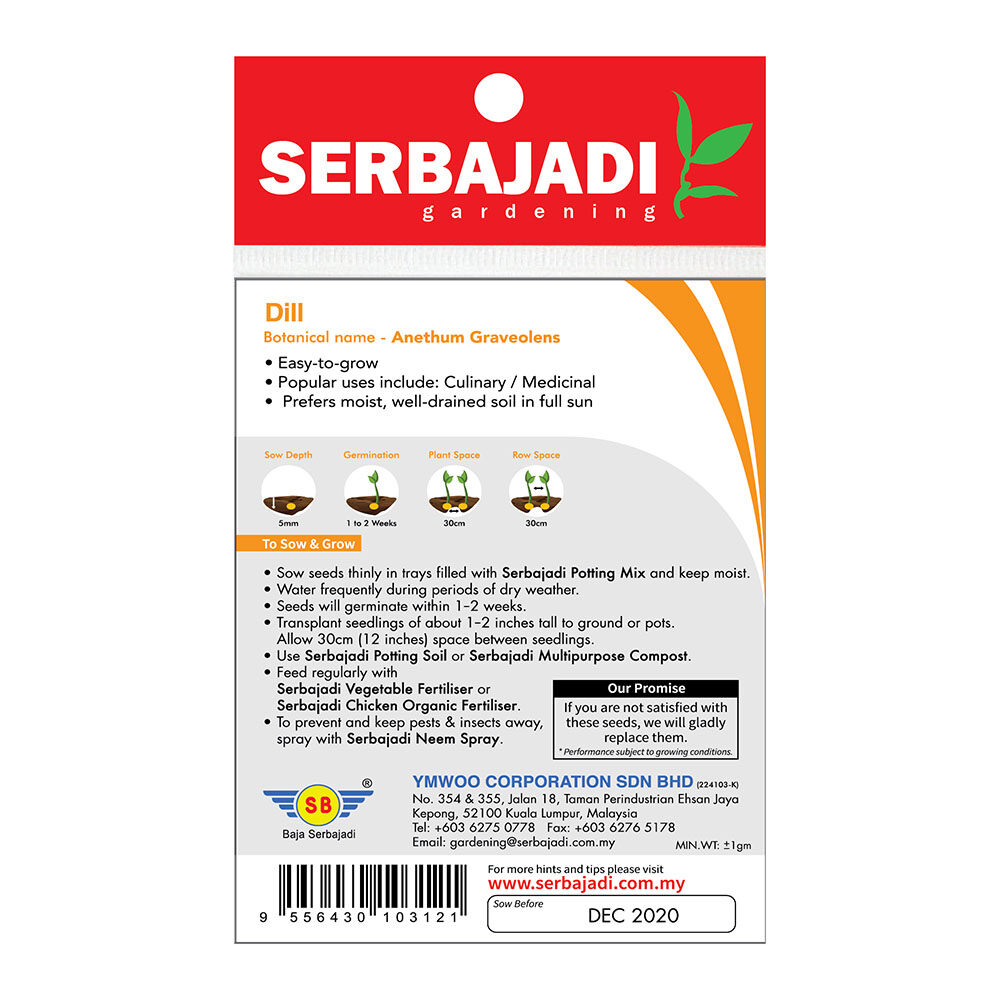BAJA SERBAJADI DILL HERB SEED HS04 1GM